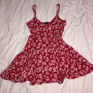Red Floral Mini Sundress